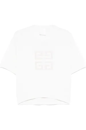 Givenchy Strik, Dame, Hvid, S, Cashmere, Hvid Crew Neck Sweater
