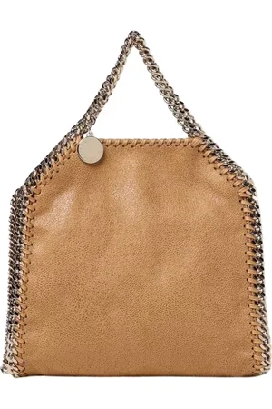 Stella McCartney Taske, Dame, Brun, ONE SIZE, Uld, Rød Mini Tote med Kæledetalje