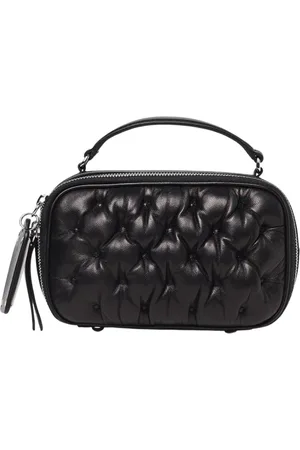 Maison Margiela Taske, Dame, Sort, ONE SIZE, Uld, Sort Quiltet Mini Skuldertaske