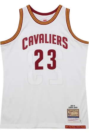 Mitchell & Ness Sport, Herre, Hvid, S, Polyester, LeBron James Cavaliers Trøje 2015 Hvid