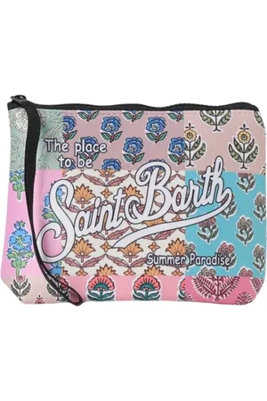 MC2 SAINT BARTH Taske, Dame, Flerfarvet, ONE SIZE, Uld, Blomstret Patchwork Skuldertaske