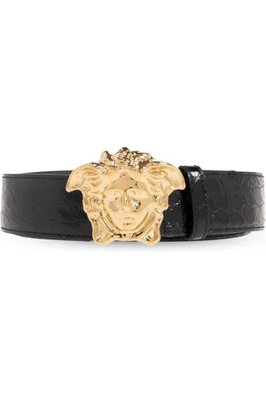 VERSACE Tilbehør, Herre, Sort, 80 CM, Læder, Læderbælte