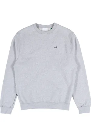 Edmmond Studios Sweathshirts & Hoodies, Herre, Grå, L, Uld, And Patch Sweatshirt