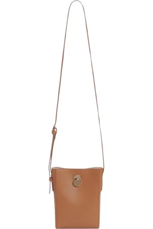 Fabiana Filippi Taske, Dame, Brun, ONE SIZE, Læder, Elegant Læder Crossbody Taske