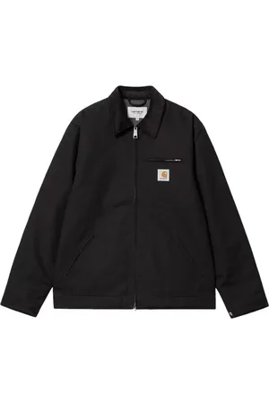 Carhartt Jakke, Herre, Sort, 2XL, Bomuld, Detroit Zip Canvas Jakke Sort