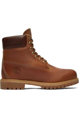 Timberland Sko, Herre, Brun, 43 1/2 EU, Læder, Premium Vandtætte Læder Snørestøvler