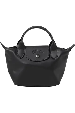 Longchamp Taske, Dame, Sort, ONE SIZE, Uld, Mini TopHandle Taske i Klassisk Sort