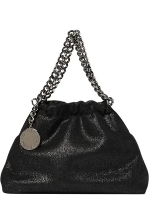Stella McCartney Taske, Dame, Sort, ONE SIZE, Uld, Elegant Mini Chain Skuldertaske
