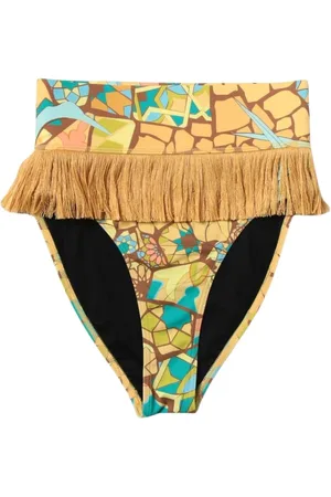 Andrea Iyamah Badetøj, Dame, Flerfarvet, S, Uld, Fringe Bikini Underdele