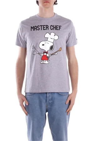 MC2 SAINT BARTH Top, Herre, Grå, L, Bomuld, Grå Logo T-shirt og Polo