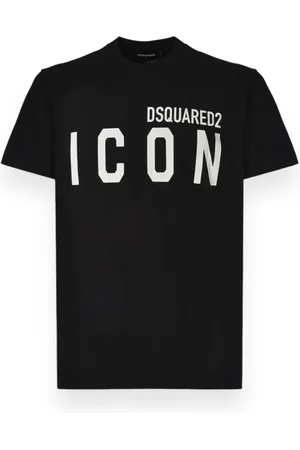 Dsquared2 Top, Herre, Sort, L, Bomuld, Afslappet Bomuld T-Shirt til Mænd
