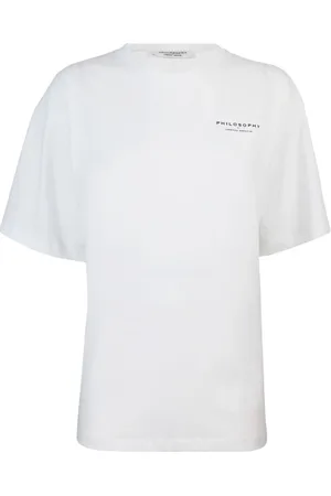 Serafini Top, Dame, Hvid, XS, Bomuld, Hvid T-shirt med print