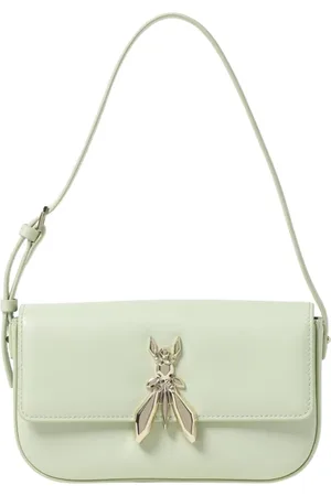 Patrizia Pepe Taske, Dame, Grøn, ONE SIZE, Uld, Mini Taske med Libellelås