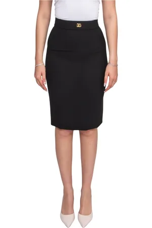 Dolce & Gabbana Nederdel, Dame, Sort, M, Sort Kvinders Nederdel N0000