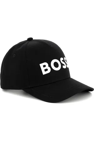 HUGO BOSS Tilbehør, Herre, Sort, M, Bomuld, Sort Logo Kasket med Justerbar Lukning i Bomuld
