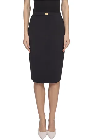Elisabetta Franchi Nederdel, Dame, Sort, L, Sort Kvinders Nederdel 110