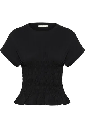 INWEAR Top, Dame, Sort, M, Sort Smock T-shirt Top