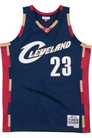 Mitchell & Ness Sport, Herre, Blå, 2XL, LeBron James Cavaliers Swingman Jersey