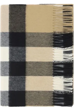 Burberry Tilbehør, Herre, Flerfarvet, ONE SIZE, Cashmere, Ikonisk Check Cashmere Tørklæde