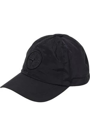 Stone Island Tilbehør, Herre, Sort, ONE SIZE, Uld, Sort Baseball Cap Stilfuldt Tilbehør
