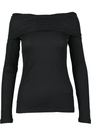 Dondup Top, Dame, Sort, S, Modal Silke T-shirt