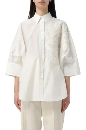 Brunello Cucinelli Bluser & Skjorter, Dame, , S, Bomuld, Elegant Cotton Shirt