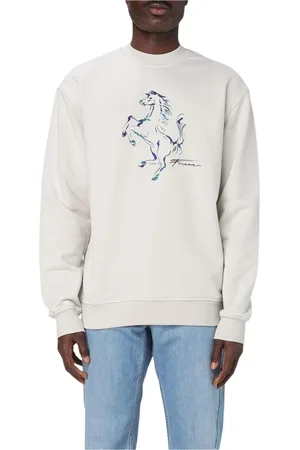 FERRARI Sweathshirts & Hoodies, Herre, , XL, Uld, Luksus Striktrøje med Broderi