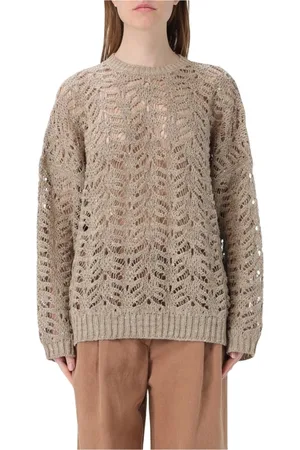 Brunello Cucinelli Strik, Dame, , S, Hyggelig Strik Pullover Sweater