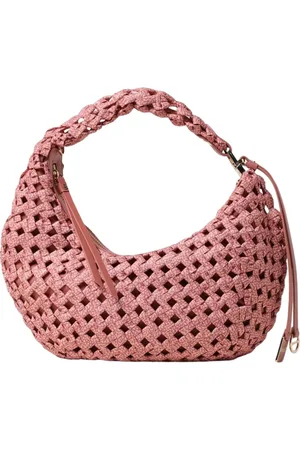 Borbonese Taske, Dame, Lyserød, ONE SIZE, Rosa Mini Taske med Justerbar Strop