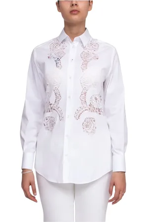 Dolce & Gabbana Bluser & Skjorter, Dame, Hvid, XS, Hvid Optisk Dame Skjorte