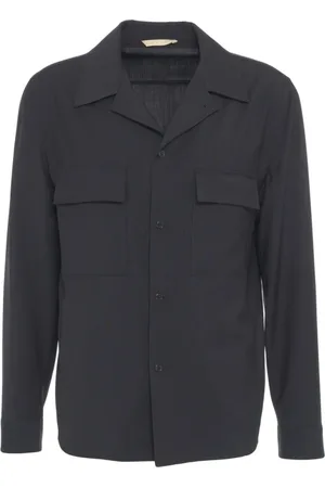 Briglia 1949 Jakke, Herre, Blå, M, Uld, Blå Uld Overshirt Jakke