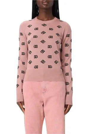Dolce & Gabbana Strik, Dame, Lyserød, S, Uld, Elegant Cardigan Strikvarer
