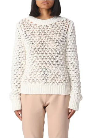 Fabiana Filippi Strik, Dame, , M, Uld, Bobble Detalje Uld Pullover