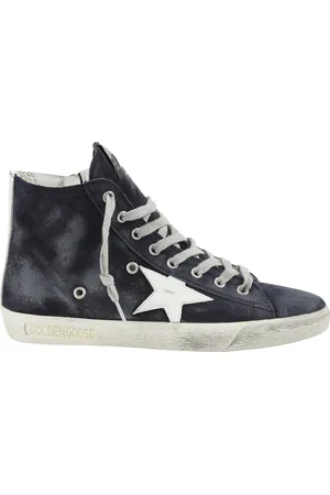 Golden Goose Sko, Dame, Flerfarvet, 36 EU, Læder, Læder høje top sneakers med stjerne