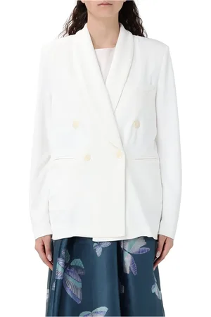 Emporio Armani Jakke, Dame, Hvid, S, Uld, Stilfuld Blazer Jakke til Mænd