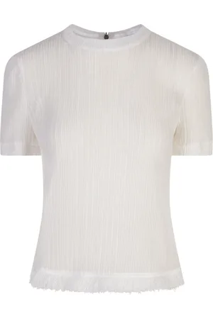 Msgm Top, Dame, Hvid, XS, Polyester, Hvid Top med Polyester og Elastan