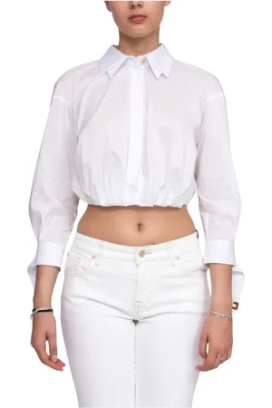 Elisabetta Franchi Bluser & Skjorter, Dame, Hvid, XS, Hvid Dame Skjorte 100