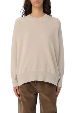Roberto Collina Strik, Dame, , XS, Cashmere, Sort Cashmere Crew Neck Sweater