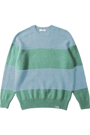 Edmmond Studios Strik, Herre, Flerfarvet, S, Stribet Sweater til Mænd
