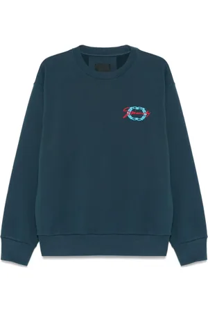 Givenchy Sweathshirts & Hoodies, Herre, Blå, L, Uld, Stilfulde Sweaters Kollektion