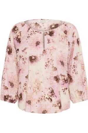Part Two Bluser & Skjorter, Dame, Lyserød, XL, Nectar Scattered Flower Bluse