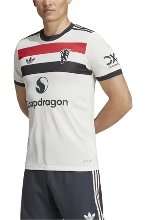 adidas Top, Herre, Hvid, L, Polyester, Manchester United Tredje Autentisk Trøje Off