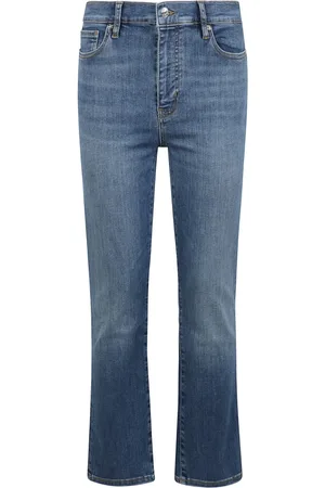 Frame Jeans, Dame, Blå, W29, Denim, Højtaljede klassiske fem-lomme jeans