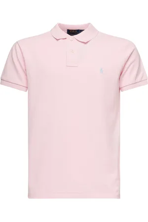 Ralph Lauren Top, Herre, Lyserød, M, Pastel Broderet Logo Polo Skjorte