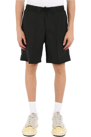 COSTUMEIN Shorts, Herre, Sort, S, Lyocell Bermuda shorts med knaplukning