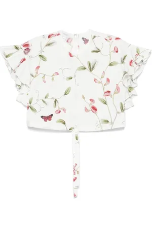 Giambattista Valli Bluser & Skjorter, Dame, Hvid, S, Bluse med snøretryk