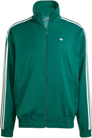 adidas Sweathshirts & Hoodies, Herre, Grøn, M, Bomuld, Firebird Track Top Grøn Grafisk Kortærmet