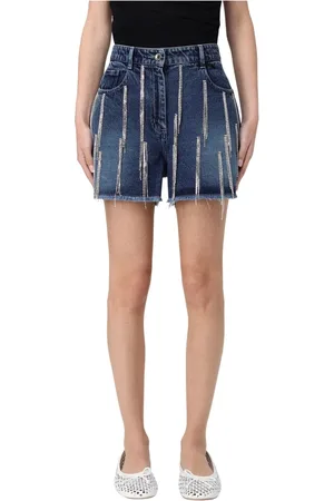 Patrizia Pepe Shorts, Dame, Blå, W29, Uld, Stilfuld Kort Kjole til Kvinder