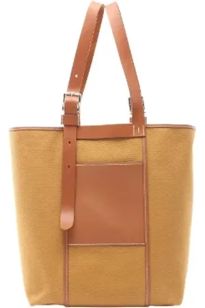 Hermès Pre-owned, Dame, Brun, ONE SIZE, Uld, Pre-owned canvas håndtasker