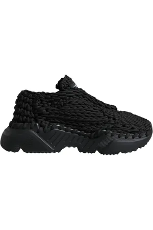 Dolce & Gabbana Sko, Dame, Sort, 38 EU, Sort Strikket Daymaster Sneakers Sko